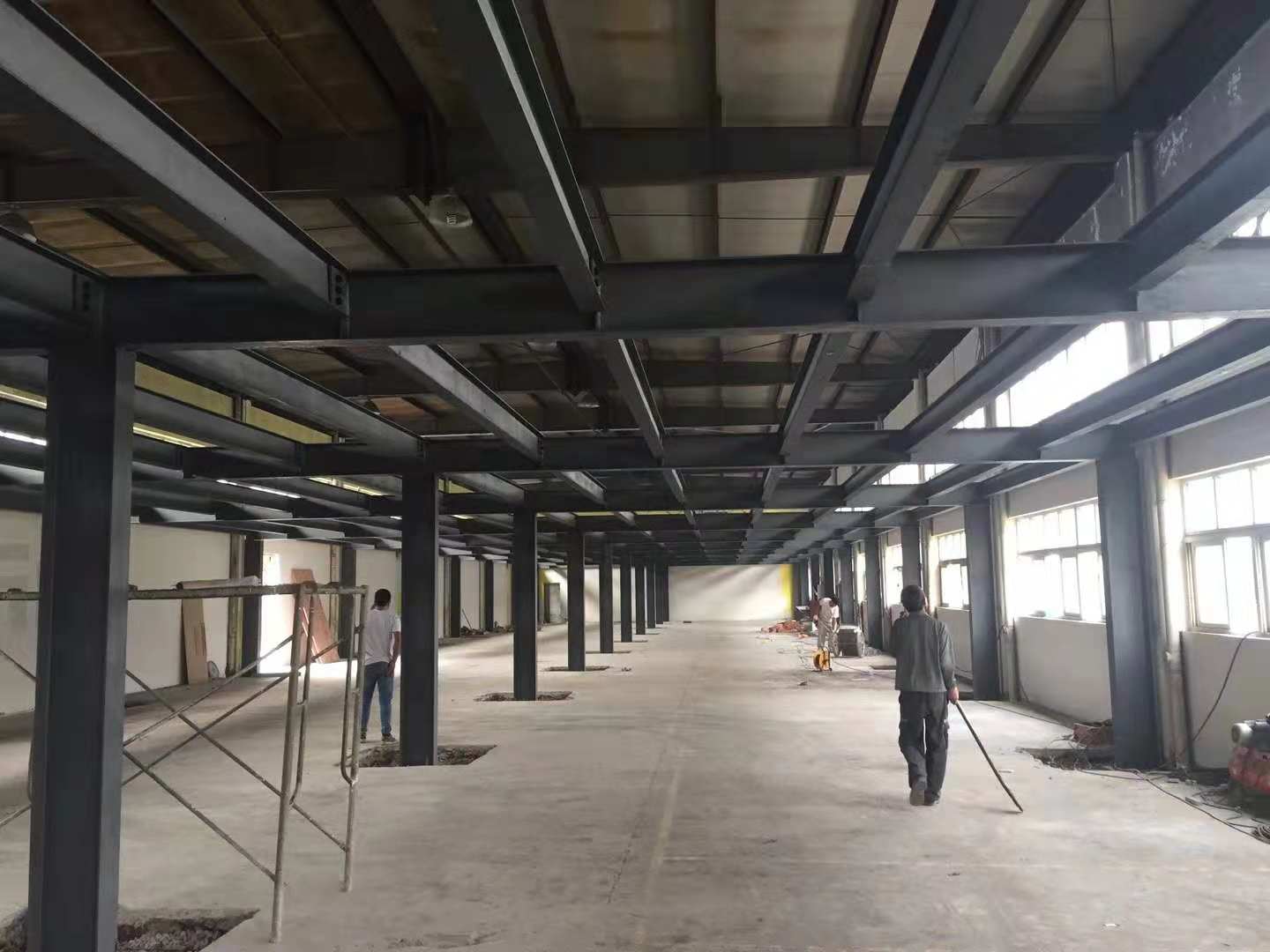 廠房鋼結構夾層搭建實拍圖片